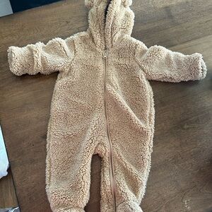 Baby Gap Cozy Tan Sherpa infant One Piece